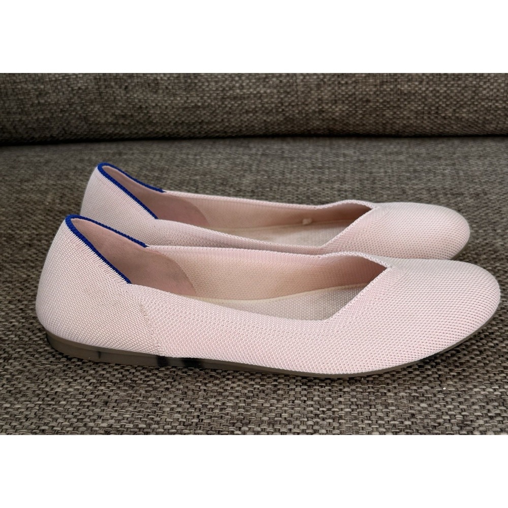 AUTHENTIC Rothy's Pretty Blush Pink Round Toe Slip on Shoes Flats Size 9 - Picture 3 of 7